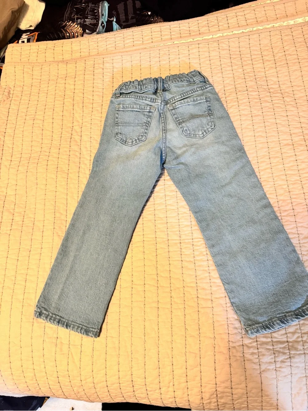 Three pair of Light and Medium Blue Denim Jeans